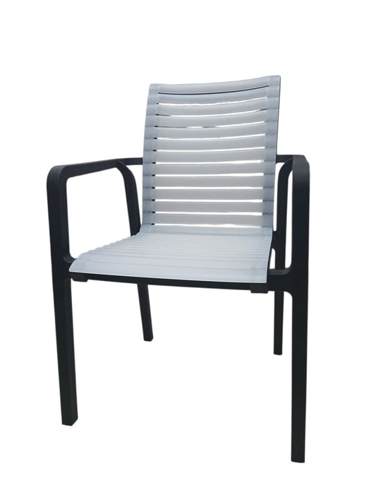 Silla con Respaldo Transparente Negra