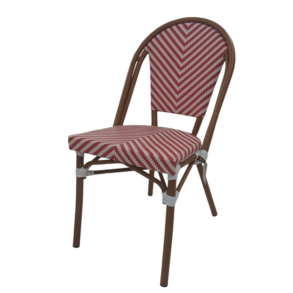 Silla Bistro para Restaurante Roja y Blanca